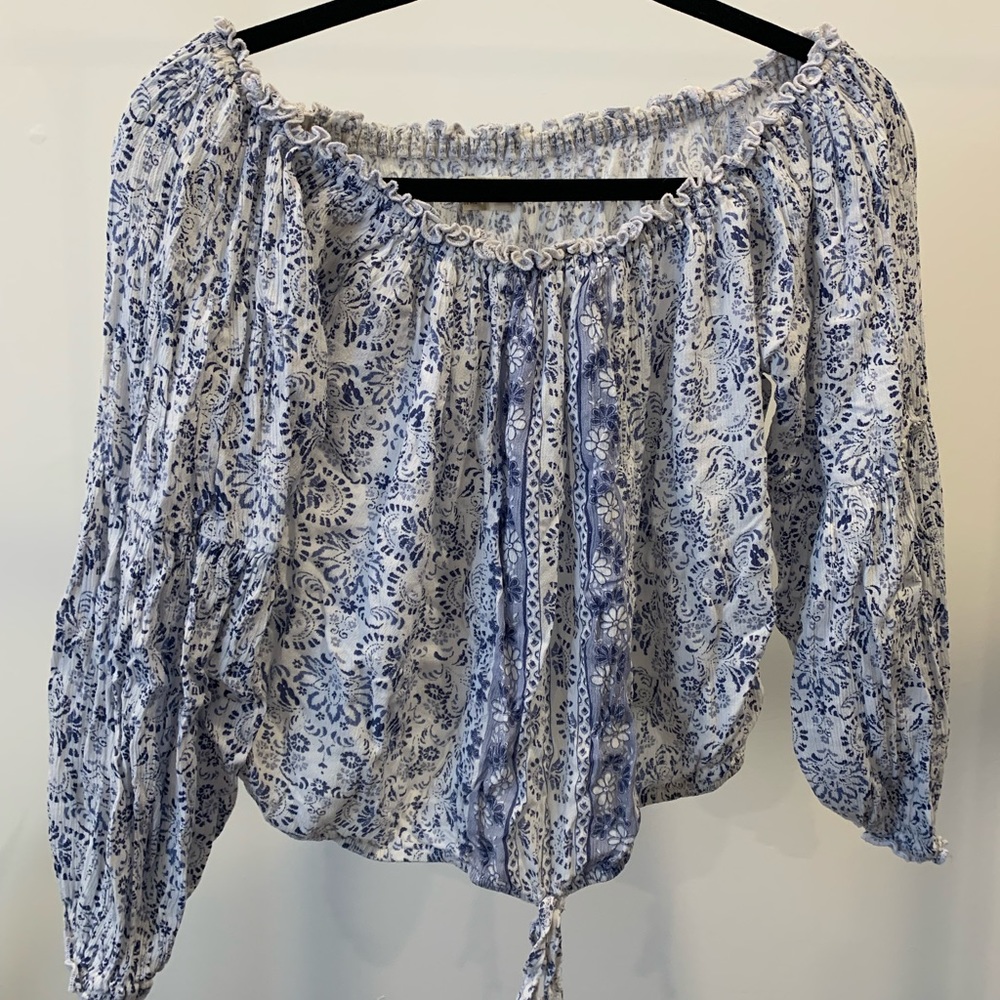 Long Sleeve Off the Shoulder Top